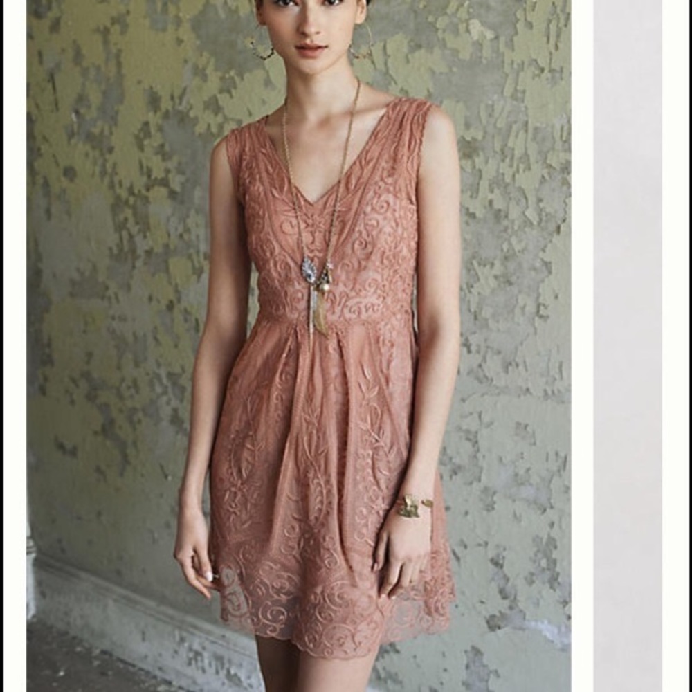 Yoana Barashi embroidered lace dress